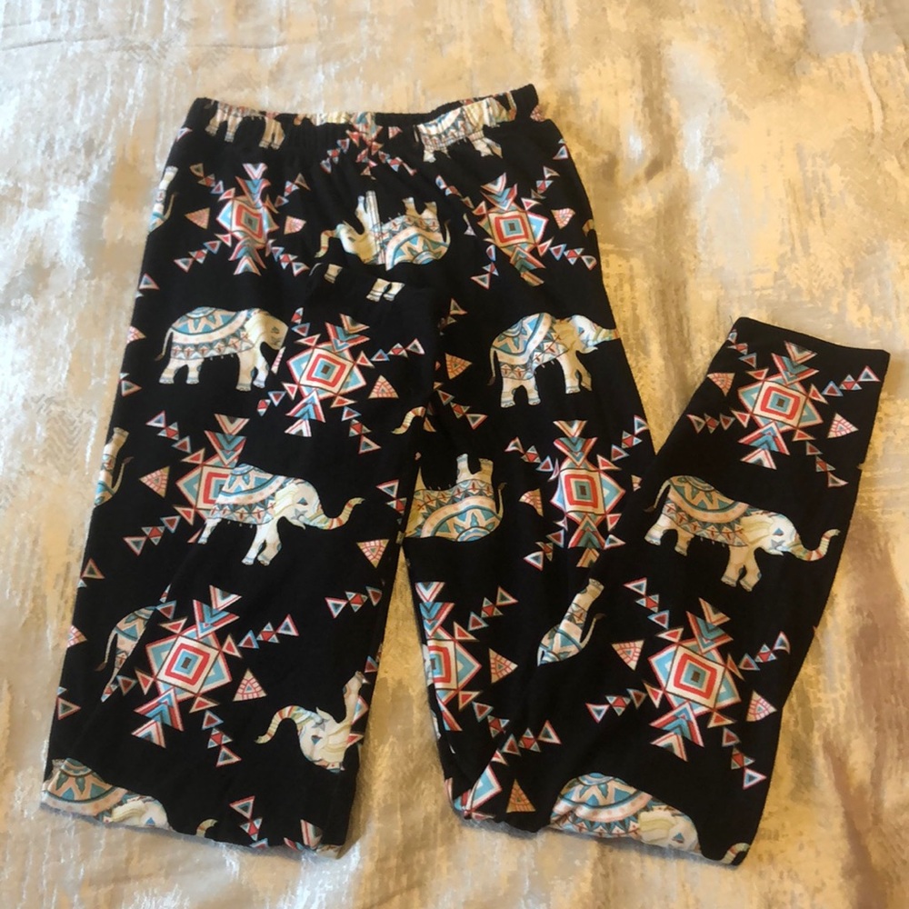 Elephant tribal leggings